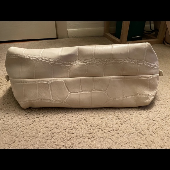 Dooney & Bourke Ivory White Leather Shoulder Bag - Picture 3 of 7